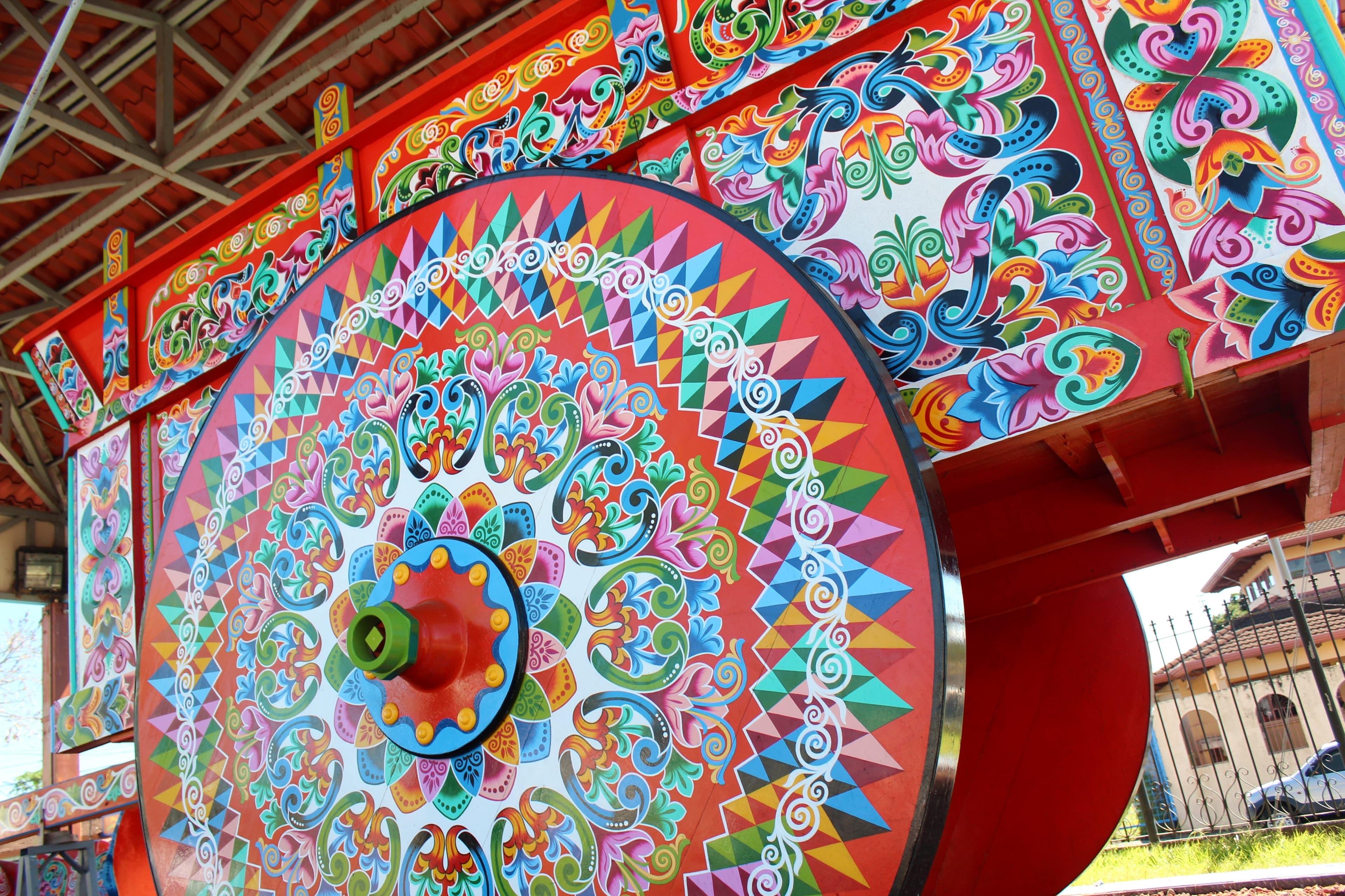 See the giant oxcart